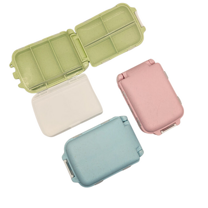 3 Pack - Travel Pill Box 3-layer 8 Compartment Tablet Medicine Organizer Case