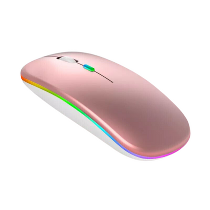 Wireless Optical Mouse Slim LED Rechargeable Bluetooth Laptop PC Desktop