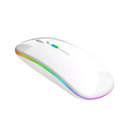 Wireless Optical Mouse Slim LED Rechargeable Bluetooth Laptop PC Desktop