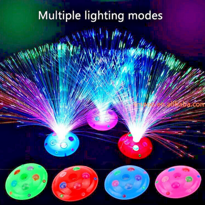 3 Pack - Colorful LED Fiber Party Table Lamp or Night Light Great for parties!