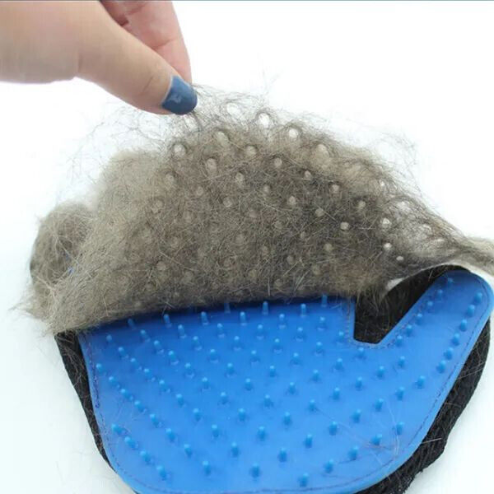 Pet Grooming Gloves Deshedding Massage Hair Removing Glove for Cats or Dogs