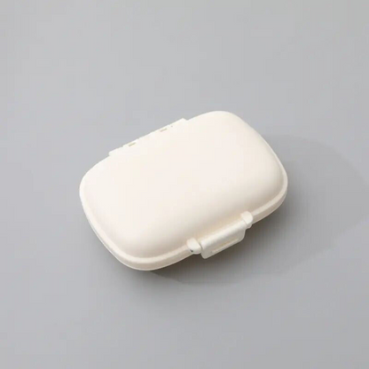 2 Pack - Travel Pill Box with 8 Compartments Container Box 8 colors