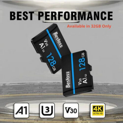 Micro SD 32GB SDHC Memory Card Class 10 V30 U3 With Adapter (2 pack)