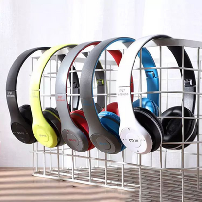 Headphones wireless/wired Bluetooth 5.0 Foldable Stereo P47 Headset