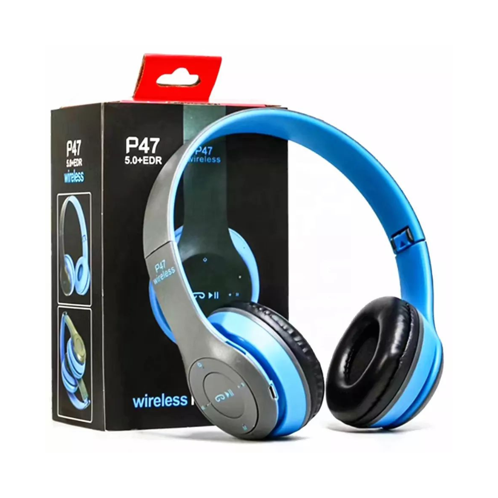 Headphones wireless/wired Bluetooth 5.0 Foldable Stereo P47 Headset