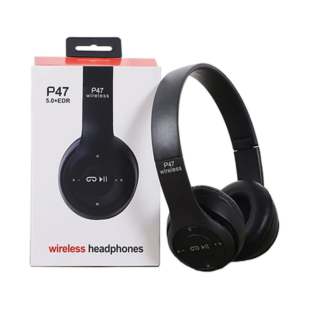 Headphones wireless/wired Bluetooth 5.0 Foldable Stereo P47 Headset