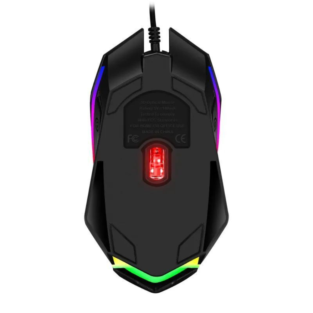 Gaming Mouse Wired USB 3 Button Ergonomic with LED 7 Backlit Colors PC Laptop