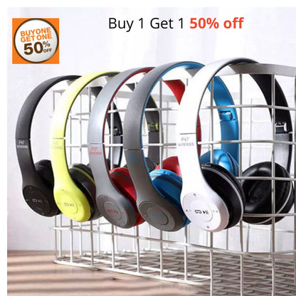 Headphones wireless/wired Bluetooth 5.0 Foldable Stereo P47 Headset